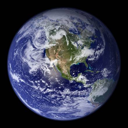 La Terra vista dallo spazio (fonte: Nasa)