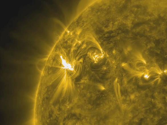 L’eruzione solare registrata il 5 marzo dal Solar Dynamics Observatory (Sdo) della Nasa (fonte: NASA/SDO/AIA)