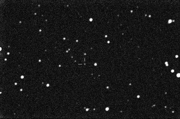 Immagine dell’asteroide Apophis catturata dall’Italia mediante uno dei telescopi del progetto Virtual Telescope (fonte: Gianluca Masi, Francesca Nocentini)