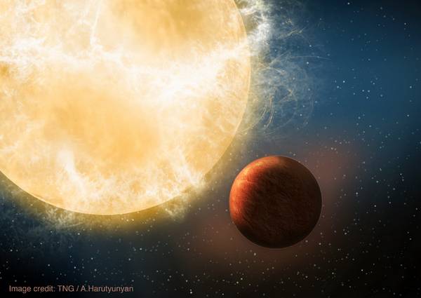 Il pianeta Kepker 78b, il più simile alla Terra mai scoperto (fonte: TNG/A. Harutyunyan, INAF)