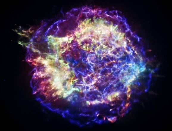 I resti della supernova Cassiopea A visibili per la prima volta in 3D (fonte: NASA)