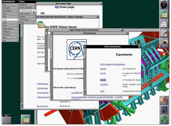 La prima pagina Web liberamente accessibile, pubblicata dal Cern di Ginevra il 30 aprile 1993 (fonte: CERN)
