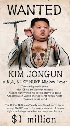 Anonymous ha attaccato numerosi siti. Sul profilo Flickr del sito Uriminzokkiri appare un manifesto'wanted' con l'immagine di Kim Jong-Un trasfigurata in quella di un maiale