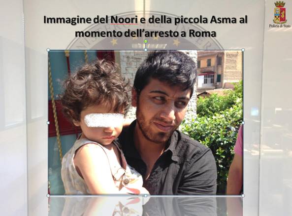 Arrestato a Roma un afghano ritenuto responsabile dell'omicidio della moglie di anni 17 e del rapimento della figlia di 2 anni avvenuto ad Oslo in Norvegia il 12 giugno