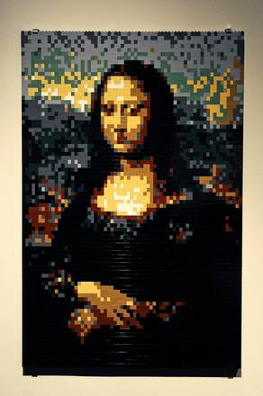 La 'Mona Lisa'  fatta con i Lego
