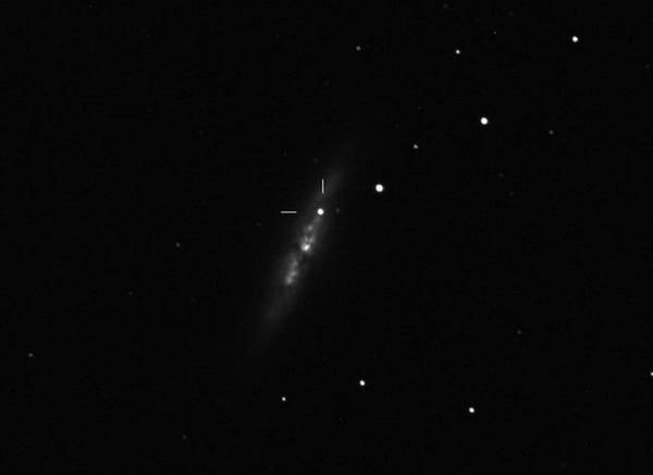 La supernova SN 2014J fotografata dall'astrofisico Gianluca Masi con il Virtual Telescope (fonte: Gianluca Masi, The Virtual Telescope Project)     