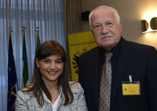 Vaclav Klaus with FVG presidente, Debora Serracchiani