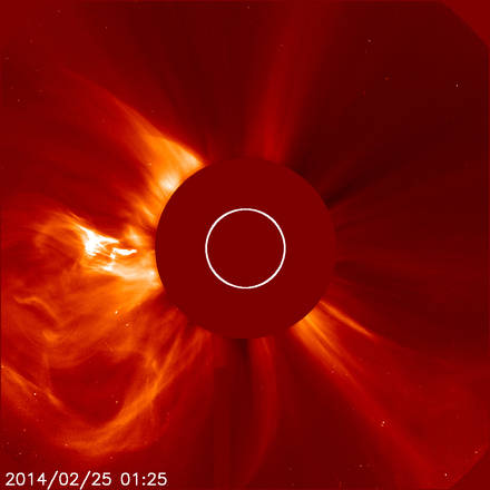 L'eruzione solare più violenta dell'anno, ripresa dall'osservatorio Sdo, della Nasa (fonte: NASA/SDO)