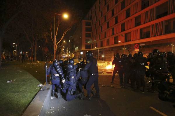 Madrid, scontri e feriti