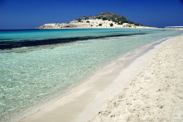 Una spiaggia di Elafonisos (dal sito dell'isola www.elafonisos.biz)