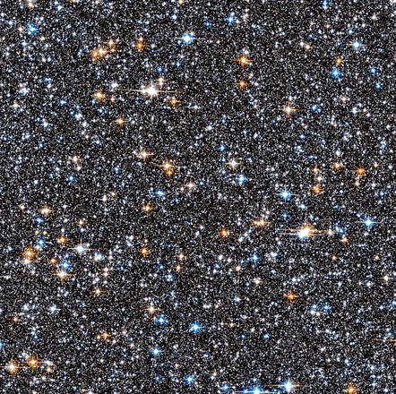 Sezione della zona centrale della Via Lattea osservata dal telescopio spaziale Hubble (fonte: NASA/ESA/STScI/SWEEPS Science Team)