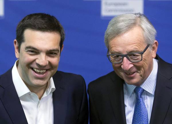 Alexis Tsipras e Jean-Claude Juncker