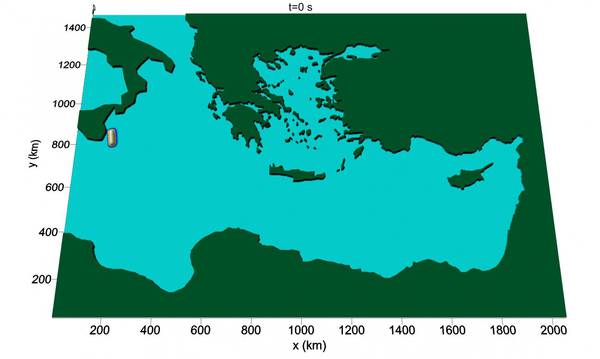 Ecco il modello di tsunami nel Mediterraneo (fonte: Samaras et al., Ocean Science, 2015)