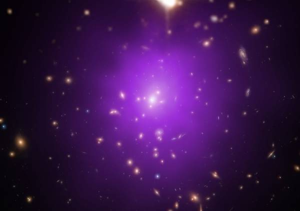 Dalle 'matrioske' cosmiche nuova luce sull'energia oscura (fonte: X-ray: NASA/CXC/Univ. of Alabama/A. Morandi et al; Optical: SDSS, NASA/STScI)