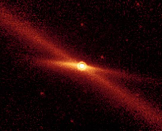 La cometa 2/P Encke vista nell'infrarosso (fonte: NASA/JPL-Caltech/M. Kelley, Univ. of Minnesota)