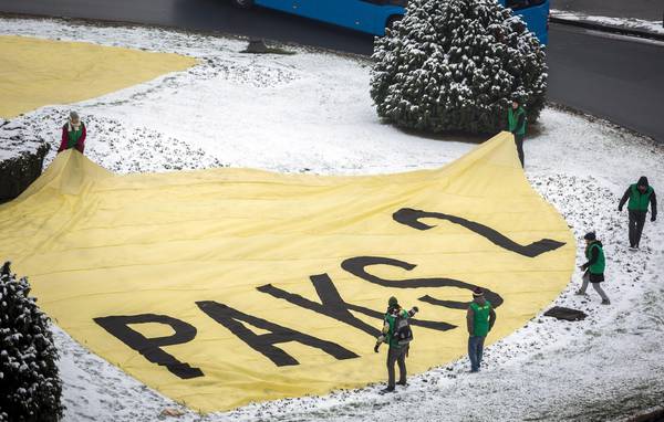 Greenpeace protest against the Paks II Nuclear Power plant