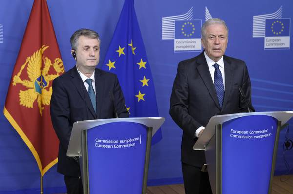 Montenegro's European Border and Coast Guard agreement signing ceremony in Brussels