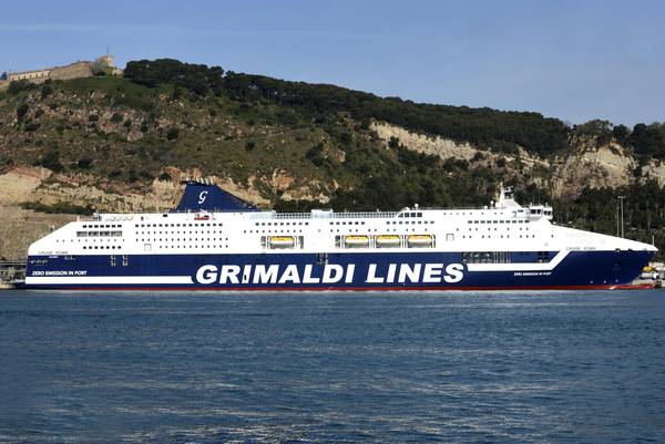 Grimaldi: la nuova cruise Roma da zero emissioni in porto