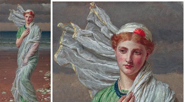 Alma-Tadema e i pittori dell'800 inglese. Collezione Perez Simon'. Al Chiostro del Bramante a Roma. Il dipinto Coquillages
