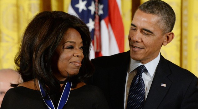 Barack Obama con Oprah Winfrey