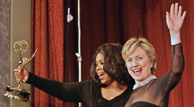 Oprah Winfrey con Hillary Rodham Clinton nel 2005