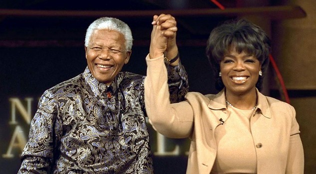 Oprah Winfrey con Nelson Mandela
