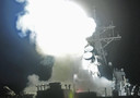 Il lancio di un missile da una portaerei