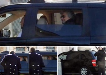 Beppe Grillo arriva al Quirinale (Da SkyTg24)