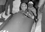 Una foto d'archivio datata Grenoble 1968 quando Eugenio Monti (pilota), detto il 'Rosso volante', conquisto' 2 ori