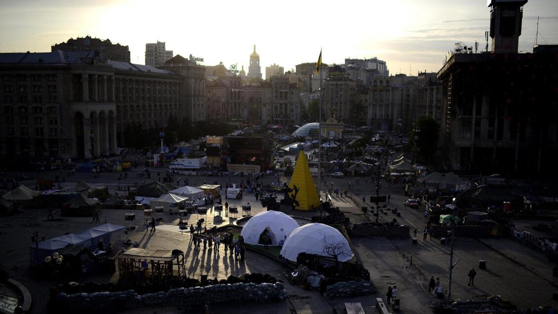 General view of the Independence Square in Kiev, Ukraine, 23 May 2014 © ANSA/EPA