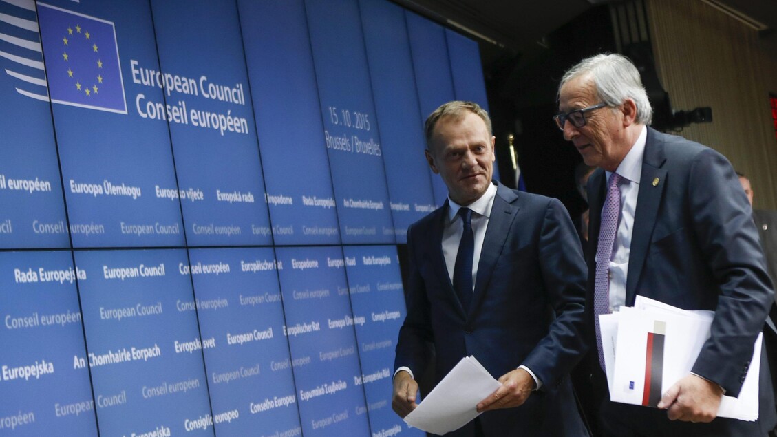 Donald Tusk e Jean-Claude Juncker © ANSA/EPA
