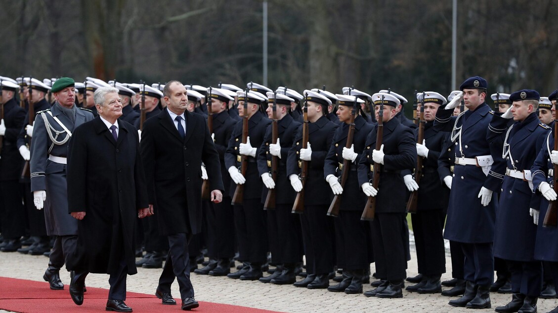 German President Gauck receives Bulgarian President Rumen Radev © ANSA/EPA