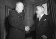Il generale Eisenhower e il presidente Einaudi al Quirinale il 18 gennaio 1951 © Ansa
