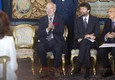 Giuliano Montaldo, Dario Franceschini, Giorgio Napolitano © Ansa