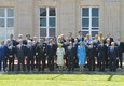 Il presidente della Repubblica Giorgio Napolitano (V da D in seconda fila) durante la cerimonia di commemorazione del 70esimo Anniversario dello sbarco in Normandia - FOTO UFFICIO STAMPA QUIRINALE © 