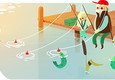 Il doodle di Google per la Festa dei nonni © Ansa