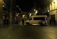 Notte spettrale a Bruxelles durante operazioni di polizia © ANSA