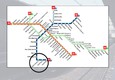 Mappa della metro di Roma (ANSA)