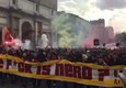 Tifosi Galatasaray lanciano bombe carta in centro Roma © ANSA