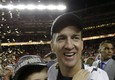 Peyton Manning festeggia con il figlio Marshall © Ansa