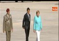 Ventotene: tappeto rosso vola, lo sistema Angela Merkel © Ansa