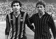 I fratelli Baresi, Franco (D) del Milan e Giuseppe dell'Inter © 
