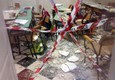 L'aula della scuola elementare 'Enrico Pessina' di Ostuni (Brindisi) dove si e' verificato il crollo di una parte del soffitto, il 13 aprile 2015 © 