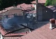 La casa bruciata a Casella, vista dall'alto © ANSA