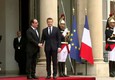 Macron all'Eliseo per il passaggio di poteri © ANSA
