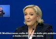 'L'omaggio' di Marine Le Pen a Francois Fillon © ANSA