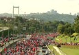 Turchia: migliaia con Erdogan a marcia su ponte a Istanbul © ANSA