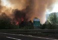 Incendio sull'A1, il video girato da Gianluca Ginoble (ANSA)