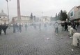 Lazio-Eintracht, piazza del Popolo dopo il passaggio dei tifosi © ANSA