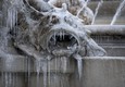 Fontane ghiacciate a Roma © Ansa